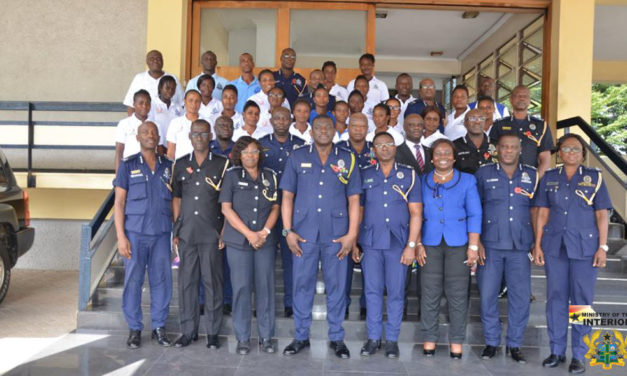 POLICE FEMALE HOCKEY TEAM RUNNERS-UP IN THE SAPHODA HOCKEY LEAGUE IN ACCRA.