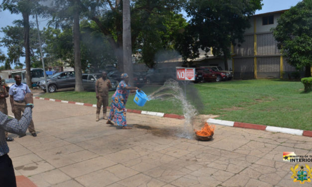 STAFF OF THE INTERIOR MINISTRY‘S HEAD OFFICE RECEIVE TRAINING IN FIRE SAFETY