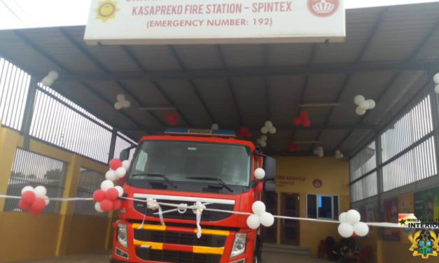 GH₵400,000. 00 KASAPREKO FIRE STATION COMMISSIONED IN ACCRA