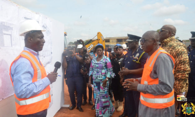 INTERIOR MINISTER CUT’S SOD FOR THE CONSTRUCTION OF HANGAR FOR POLICE HELICOPTERS