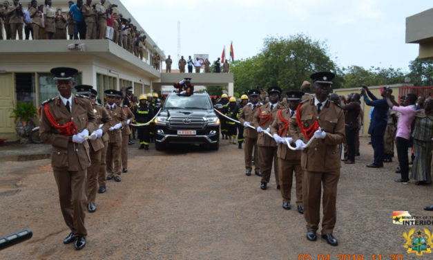 PULLING-OUT CEREMONY HELD IN HONOUR OF DR. ALBERT BROWN GAISIE, FORMER CHIEF FIRE OFFICER