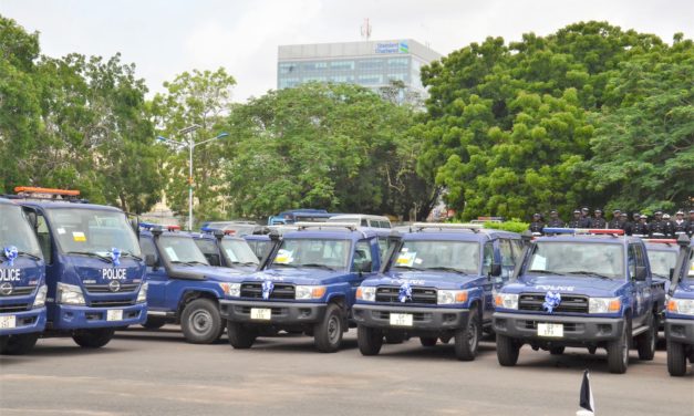 VICE PRESIDENT BAWUMIA PRESENTS 109 VEHICLES TO THE POLICE