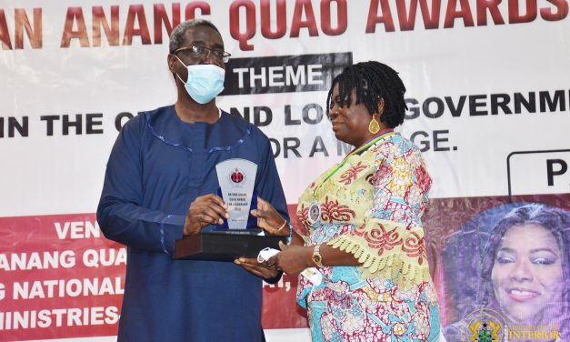 Interior Ministry’s Chief Director picks Nathan Quao Award for Leadership