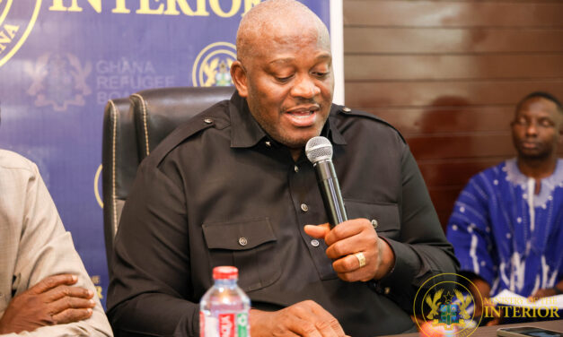 Interior Minister urges staff to work together to achieve the mandate of the Ministry