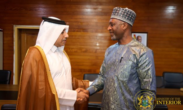 Qatar Ambassador strengthens ties with Ghana’s Interior Ministry