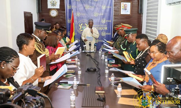 Interior Minister Charges NACOC Board To Combat Illicit Drug Trafficking