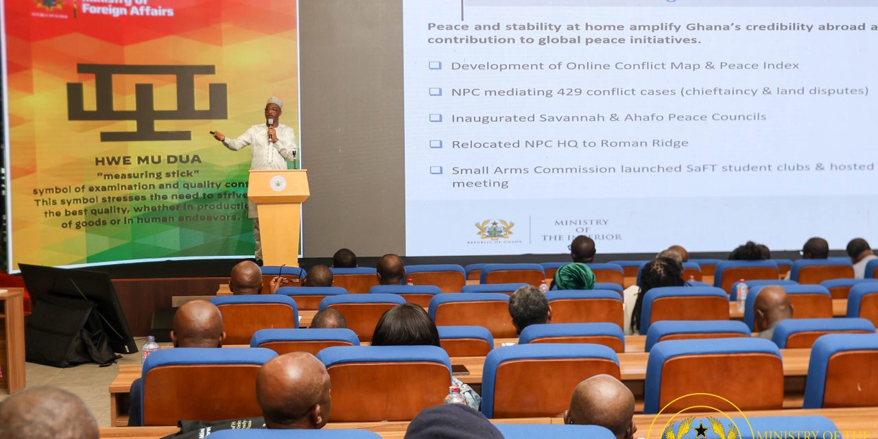 Interior Minister Presents Strategic Priorities To Envoys