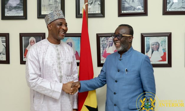 Interior Minister discusses Galamsey, Narcotics, and Justice For All with Acting Chief Justice