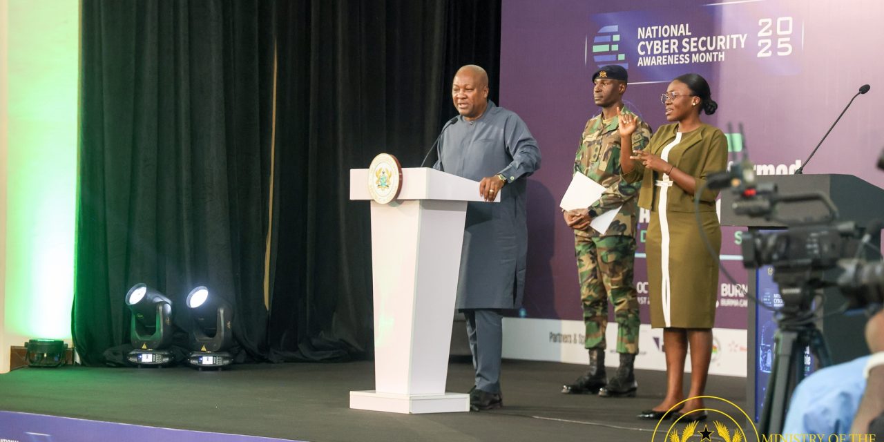 President John Mahama launches National Cyber Security Awareness Month