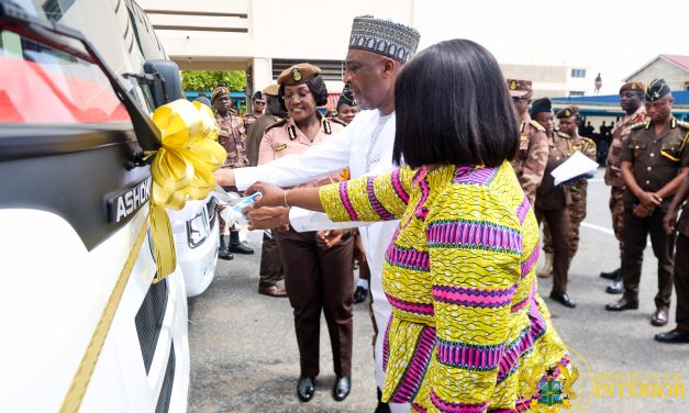 Interior Minister Presents Buses to the Ghana Prisons Service