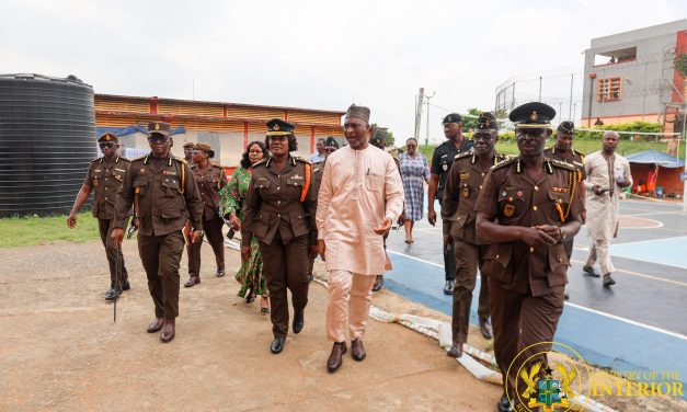Interior Minister Visits Nsawam Prison, Commends Prisons Service for their Farm Project