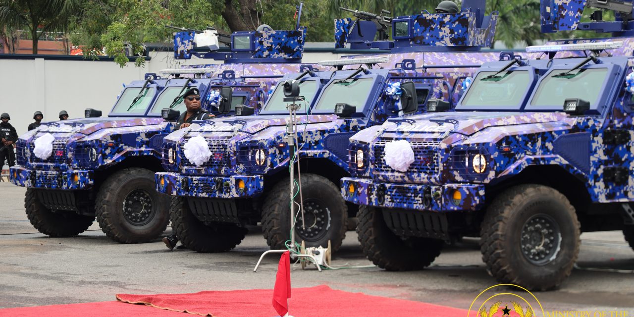 President Mahama Hands Over 40 Armoured Vehicles To Police
