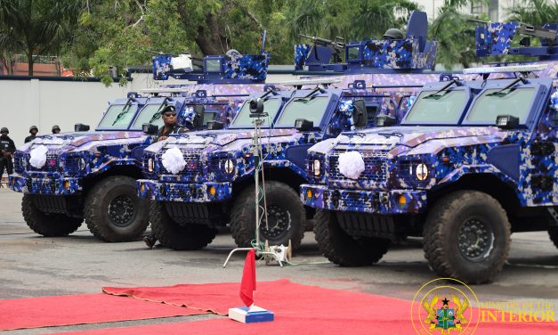 President Mahama Hands Over 40 Armoured Vehicles To Police