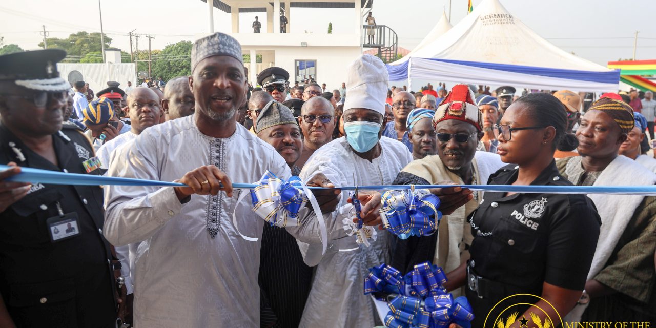 Muntaka Commissions Upper West Regional Police Headquarters, Urges Collaboration for Peace and Security