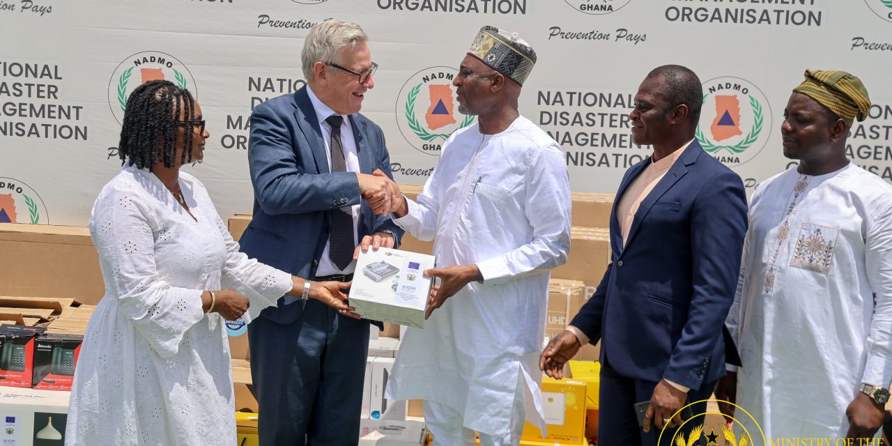 Ghana Deepens Migration Partnerships as Interior Minister Receives EU-IOM Equipment for NADMO