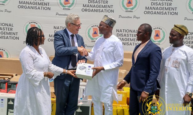 Ghana Deepens Migration Partnerships as Interior Minister Receives EU-IOM Equipment for NADMO