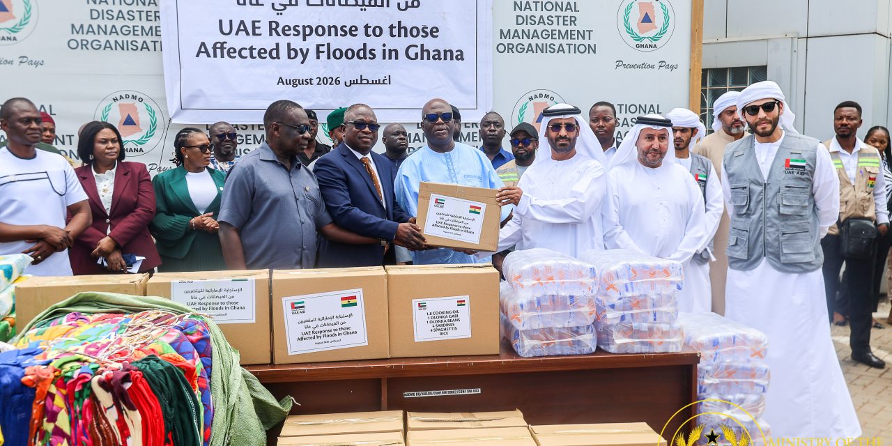 Government Receives Relief Items from UAE to Support Flood Victims in Ghana